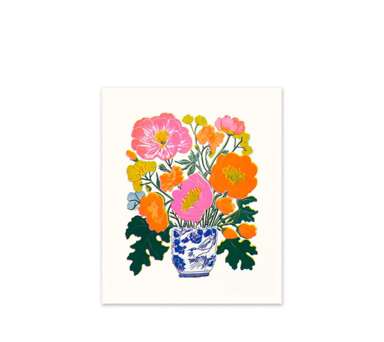 ORANGE & PINK PEONIES