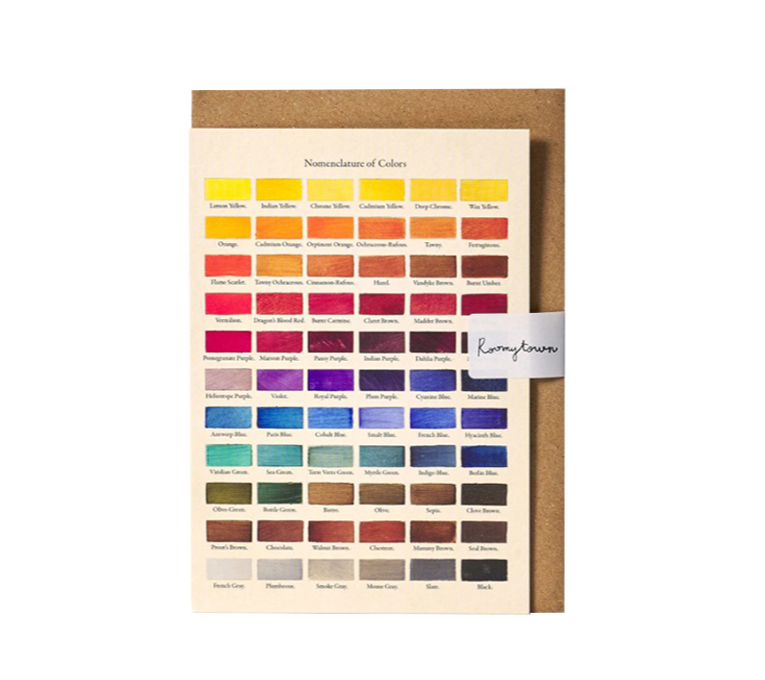 NOMENCLATURE OF COLORS